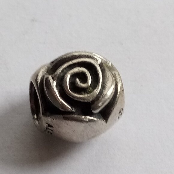 PANDORA ALE Rose Bud Flower Sterling Silver - Retired 925 ALE - Picture 1 of 3